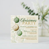 Feitelijke uitnodiging voor kerstfeest (Staand voorkant)