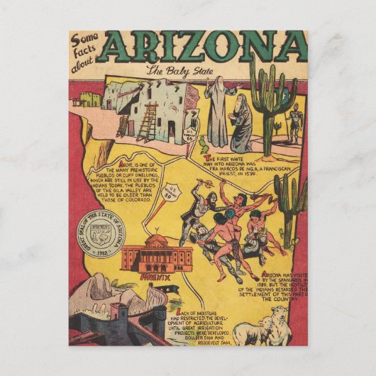 Feiten over Arizona Briefkaart (Voorkant)