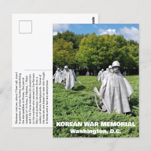 Feiten over het herdenkingsmonument voor de Koreaa Briefkaart