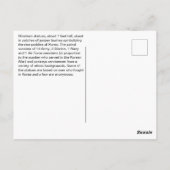 Feiten over het herdenkingsmonument voor de Koreaa Briefkaart (Achterkant)