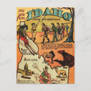 Feiten over Idaho Briefkaart