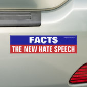 Feiten zijn de nieuwe Bumpersticker van de Hate Sp (Op auto)