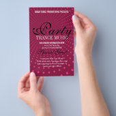 Feitenbrochure van de Funky Party Music Club Flyer (Hand)