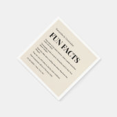 Feitenlijst van Champagne Wedding  Fun Servet (Hoek)