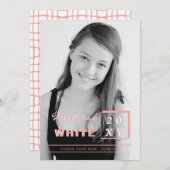 fel afstuderen aankondiging (Voorkant / Achterkant)