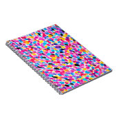 Fel gekleurde Abstracte Waterverf Notitieboek (Rechterzijde)