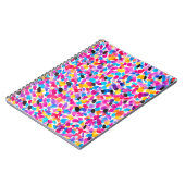 Fel gekleurde Abstracte Waterverf Notitieboek (Linkerzijde)