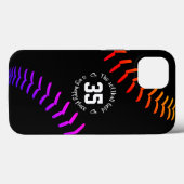 fel gewaagd softball veld mijn gelukkige plek Case-Mate iPhone case (Achterkant (horizontaal))