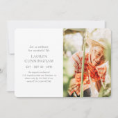 Fel haar levensmoderne, eenvoudige, minimalistisch kaart (Voorkant)