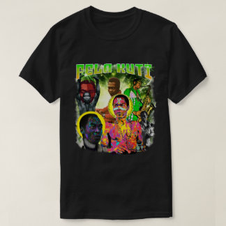 Fela Kuti Vintage Bootleg Afrobeat Collage kunst T-shirt