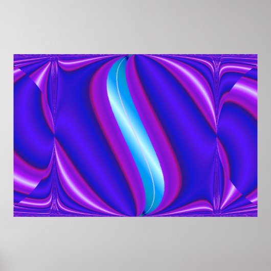 felblauw poster (Voorkant)