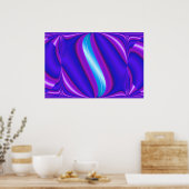 felblauw poster (Keuken)