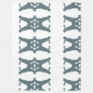 Feldenkrais Blanket - rolpatroon in grijs Fleece Deken