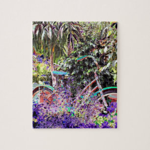 Felgekleurde Fiets Foto Kunst Legpuzzel