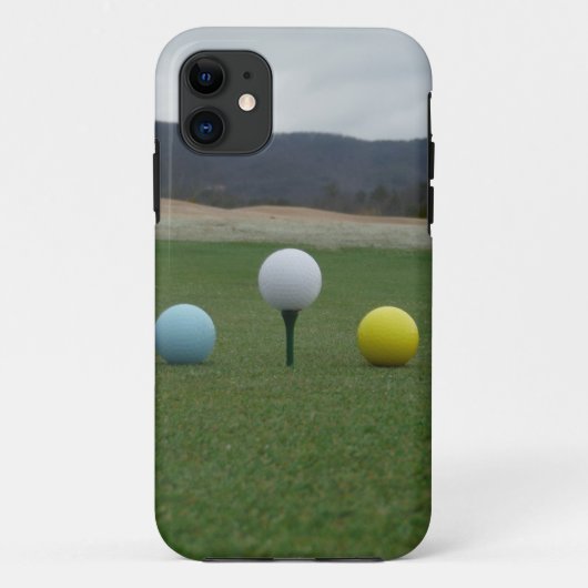 felgekleurde Golf Balls op een berg Case-Mate iPhone Case (Achterkant)