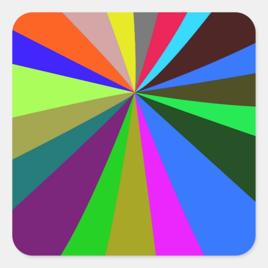 felgekleurde regenboog met sticker (Voorkant)