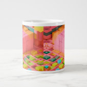 felgekleurde zoetheid extra grote beker (Voorkant)