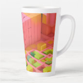 felgekleurde zoetheid latte mok (Rechts)