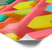 felgekleurde zoetheid perfect poster (Hoek)