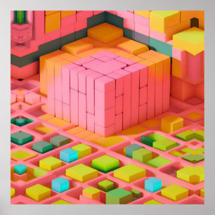 felgekleurde zoetheid poster