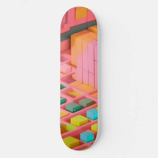 felgekleurde zoetheid skateboard (Voorkant)