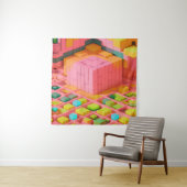 felgekleurde zoetheid wandkleed (In situ)