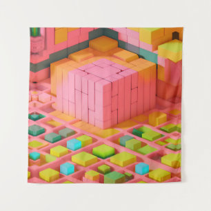 felgekleurde zoetheid wandkleed