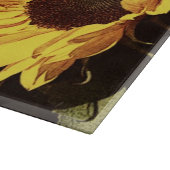 felgele zonnebloemen snijplank (Hoek)