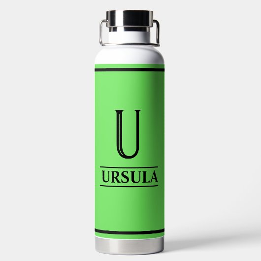 felgroen waterfles (Achterkant)