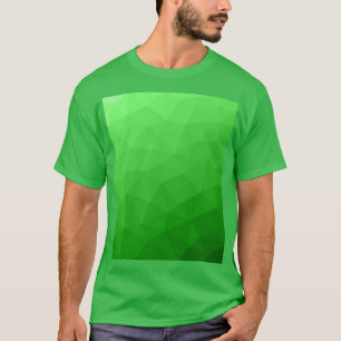 Felgroene geometrische mesh gradiëntpatroon t-shirt