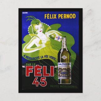 FELI 45 ABSINTHE BRIEFKAART