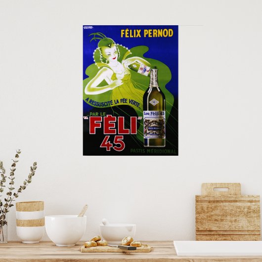 FELI 45 ABSINTHE Poster (Keuken)