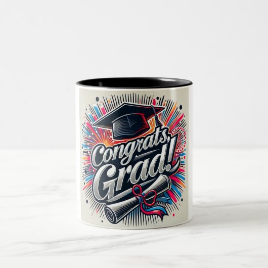 Félicats Grad Mug | Célébration du diplôme (Centre)