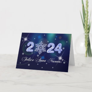 Felice Anno Nuovo 2024. Carte Nouvel An en Italien