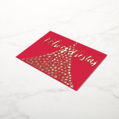 Felices Fiestas Script Holiday Briefkaart (Gedraaid)