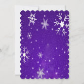 Felices Fiestas Snowflakes avec carte bleue plat (Dos)