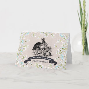 Felices Pascuas. Carte Pâques en espagnol