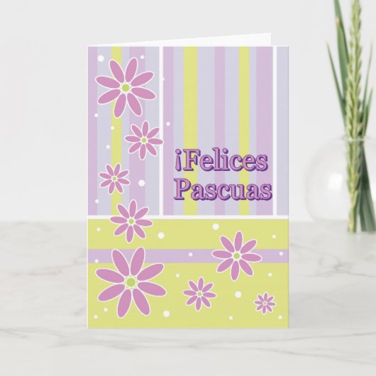 Felices Pascuas Espagnol Pâques Carte de voeux (Devant)