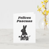 Felices Pascuas, Spaans Happy Pasaster Kaart (Gele Bloem)