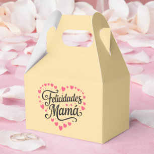 Felicidades Mamá Gelukkige Moedersdag Calligrafie Bedankdoosjes
