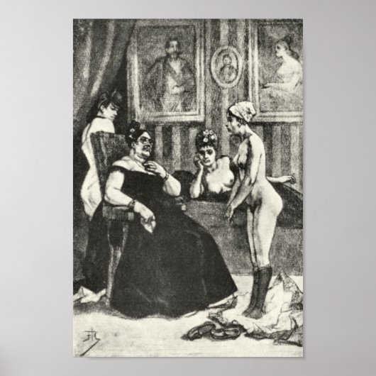 Felicien Rops - Het onderzoek Poster (Voorkant)