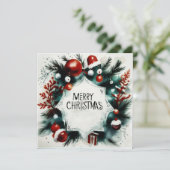 Felicitación navideña (postal). kaart (Staand voorkant)