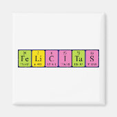 Felicitas nom de table périodique aimant (Devant)