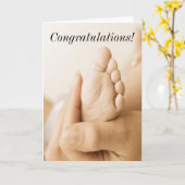 Felicitatie! Baby-Kaart Kaart (Gele Bloem)