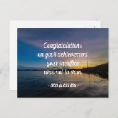 felicitatie briefkaart (Voorkant / Achterkant)