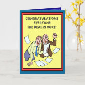 Felicitatie! Goed teamwork! Kaart (Gele Bloem)