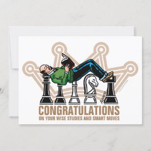 Felicitatie Grootmeester Platte Wenskaart Kaart