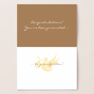 Felicitatie! Grootvader Folie Kaart
