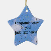 Felicitatie Keramisch Ornament (Rechts)