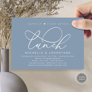 Felicitatie na de lunch, moderne romantische party kaart